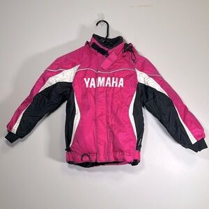 Yamaha Youth Adventure Hooded Jacket Size 6 Pink Black